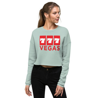 777 Vegas Women's Crop Sweatshirt