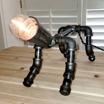 Pipe Dog Lamp