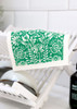 Inspired by classic Swedish design, the Scandi Bloom Swedish Dishcloth in dark green brings beauty and functionality to everyday cleaning. Crafted from natural cellulose and cotton, this reusable cloth is exceptionally absorbent, machine washable, and fully biodegradable—making it a sustainable staple for any kitchen.