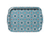 Large food-safe Turkish metal tray featuring the Alara pattern