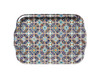 Large food-safe Turkish metal tray featuring the Ada pattern