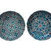 Small handmade Turkish tin bowl with Aysun pattern for serving snacks or jewelry