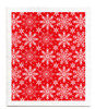 Snowflakes patterned reusable Swedish dishcloth made from cellulose and cotton by Jangneus