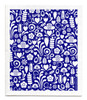 Jangneus Swedish dishcloth, Blue Dala, 100% biodegradable