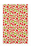 Strawberry patterned Swedish kitchen towel made from natural linen and cotton by Jangneus