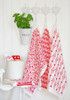Swedish Kitchen Towels - Moose - Red