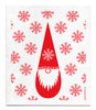 Swedish dishcloth 100% biodegradable 7 by 8 inches, Red Tomte by Jangneus.