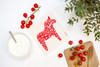 Dala horse reusable Swedish dishcloth made from cellulose and cotton by Jangneus
