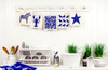 Swedish Dishcloth - Dala Horse - Blue