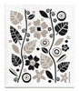 Swedish Dishcloth - Garden - Black