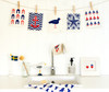 Swedish Dishcloth - Starfish - Blue