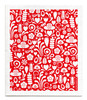 Swedish Dishcloth — Dala Red