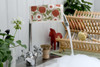 Red apple patterned reusable Swedish dishcloth made from cellulose and cotton by Jangneus