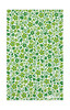Garden Green patterned Swedish tea towel with two matching reusable Swedish dishcloths by Jangneus