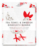 Kitchen Set — Hen Grey | 1 Tea Towel + 2 Dishcloths
