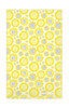 Yellow sunflower patterned Scandinavian linen cotton kitchen towel by Jangneus