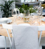 Swedish Kitchen Towel - Leaves Grey
