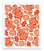 Swedish Dishcloth — Oak Leaf Orange