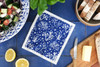 Swedish Dishcloth - Coral - Blue