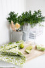 Swedish kitchen towel made from natural linen and cotton by Jangneus