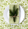 Swedish Kitchen Towel - Oak Leaf Green