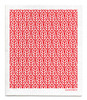 Swedish dishcloth 100% biodegradable 7 by 8 inches, Leaves Red by Jangneus.