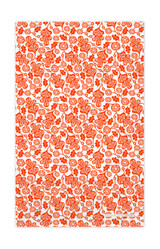 Oak Leaf  tea towel with two matching reusable Fox Orange Swedish dishcloths by Jangneus
