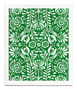 Swedish Dishcloth - Scandi Bloom - Green