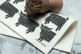 Cow Black reusable Swedish dishcloth made from cellulose and cotton by Jangneus