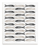 Swedish dishcloth Sardines - Black