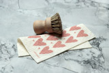 Swedish Dishcloth — Mini Heart Blush Pink