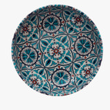 Small handmade Turkish tin bowl with Alara pattern for serving snacks or jewelry