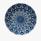 Small handmade Turkish tin bowl with Banu pattern for serving snacks or jewelry