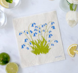 Jangneus Swedish dishcloth, bluebell design, 100% biodegradable.
The Sustainable Alternative to Paper Towels reusable for months, highly Absorbent