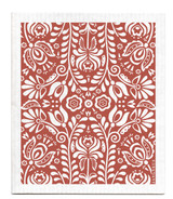Swedish Dishcloth - Scandi Bloom - Swedish Red
