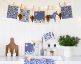 Swedish Dishcloth — Dala Blue