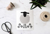 Swedish Dishcloth — Sheep Black