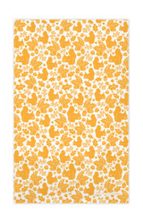 Squirrel Ochre patterned Swedish kitchen towel made from natural linen and cotton by Jangneus