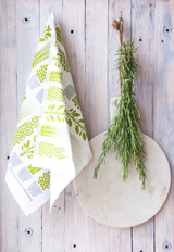 Swedish kitchen towel made from natural linen and cotton by Jangneus