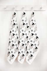 Swedish Kitchen Towels - Sheep - Black