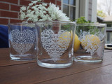 Heart Glasses - Set of 3
