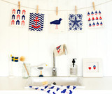 Swedish Dishcloth - Starfish - Blue