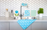 Swedish Dishcloth - Tulip Small - Turquoise