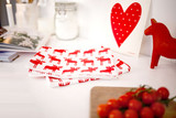 Swedish Dishcloth - Heart - Red