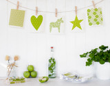 Swedish Dishcloth - New Leaves - Green