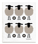 Jangneus Swedish dishcloth, Mini Black Sheep, 100% biodegradable