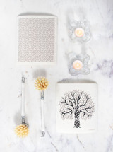 Jangneus Swedish dishcloth, Tree Black, 100% biodegradable. The Sustainable Alternative to Paper Towels reusable for months, highly Absorbent.