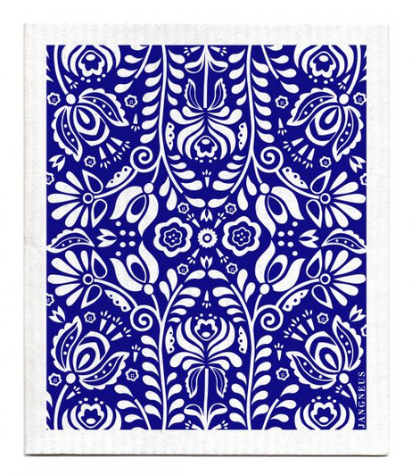 Swedish Dishcloth — Scandi Bloom Blue