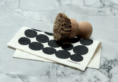 Swedish Dishcloth — Spots Black