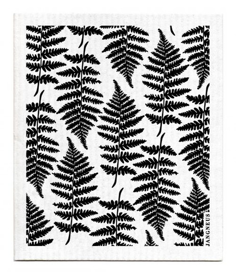 Swedish Dishcloth — Fern Black